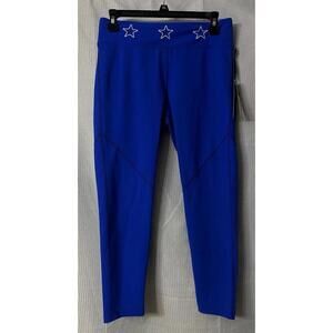NWT Red Daisy Jenna All Star Leggings Cobalt Blue USA Womens Size Large